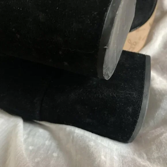 J.Crew Sadie over the knee tall suede boots Black sz 6 - Picture 5 of 10